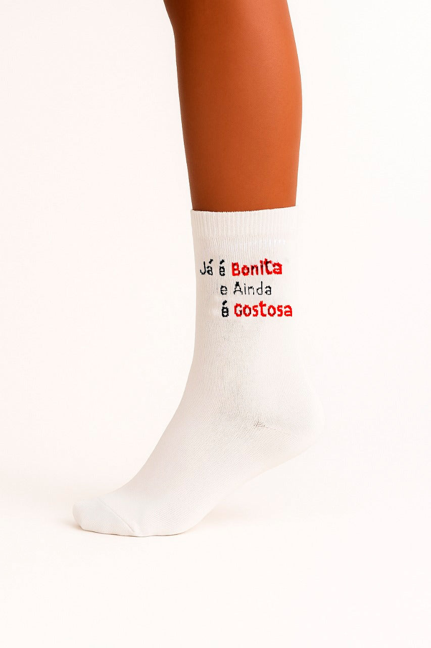 MEIA PERSONALIZADA JÁ É BONITA E AINDA É GOSTOSA