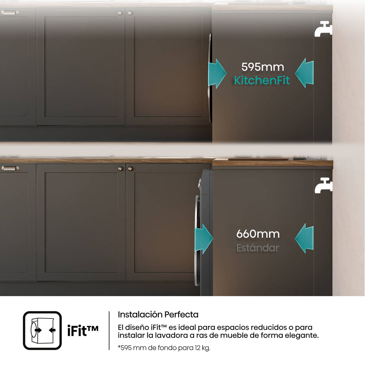 HISENSE MAQ. LAVAR E SECAR 12/8 KG 1400RPM