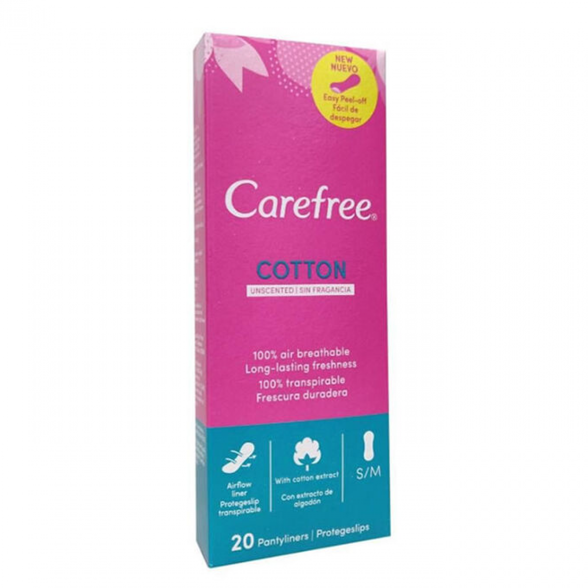 CAREFREE PENSOS NORMAL COTTON 20UN