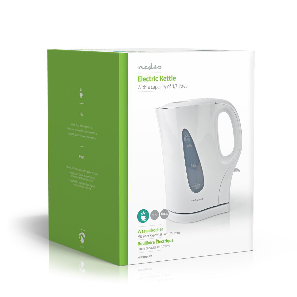 Chaleira Eléctrica 1,7 Litros Branco KAWK115EWT