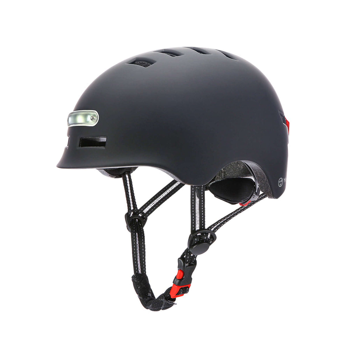 Capacete led frontal e traseiro preto - tamanho M