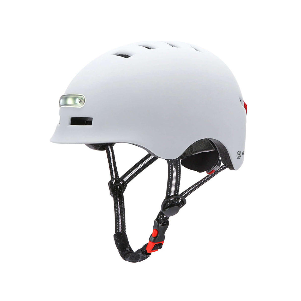 Capacete led frontal e traseiro branco - tamanho M