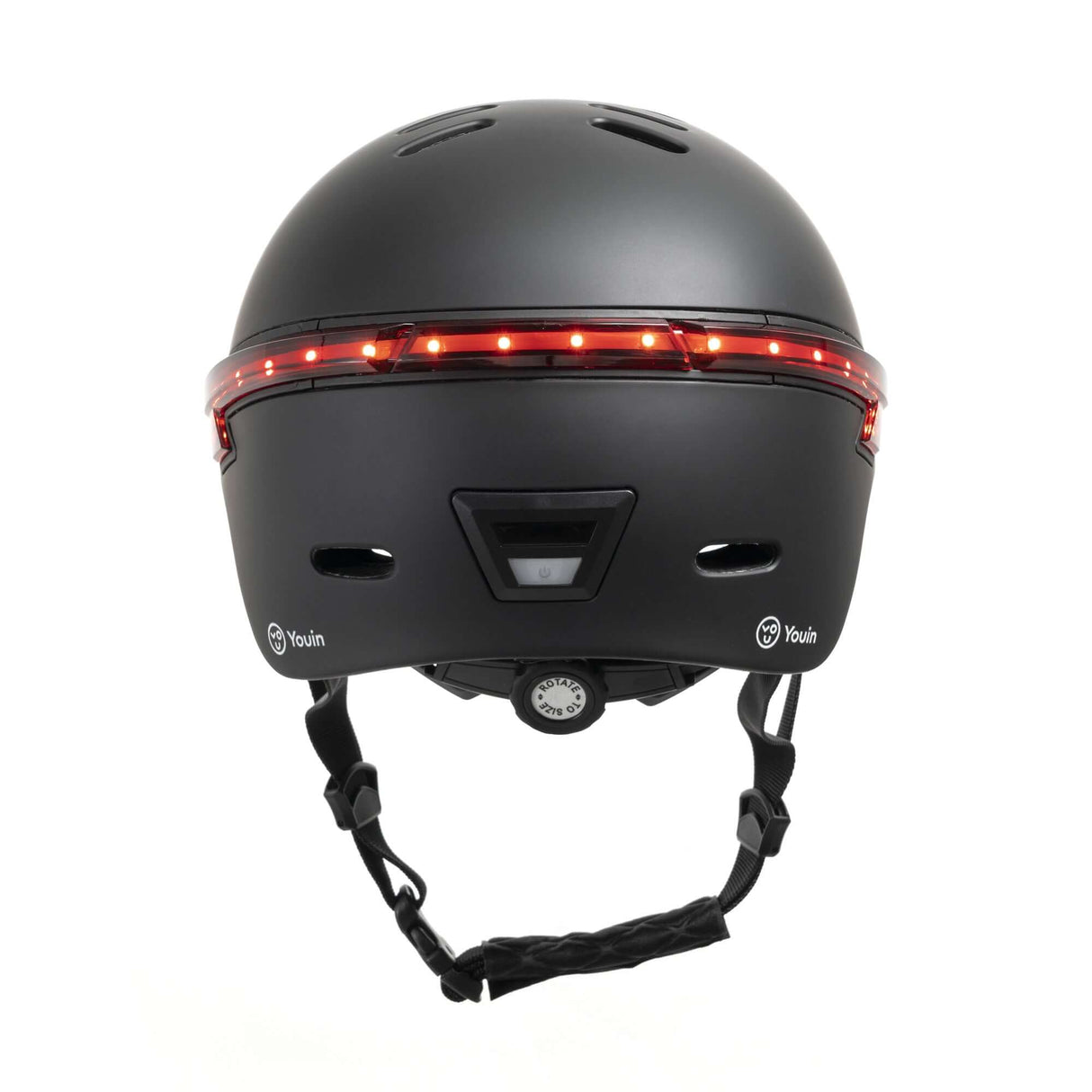 Capacete led traseiro e comando bluetooth - tamanho L preto