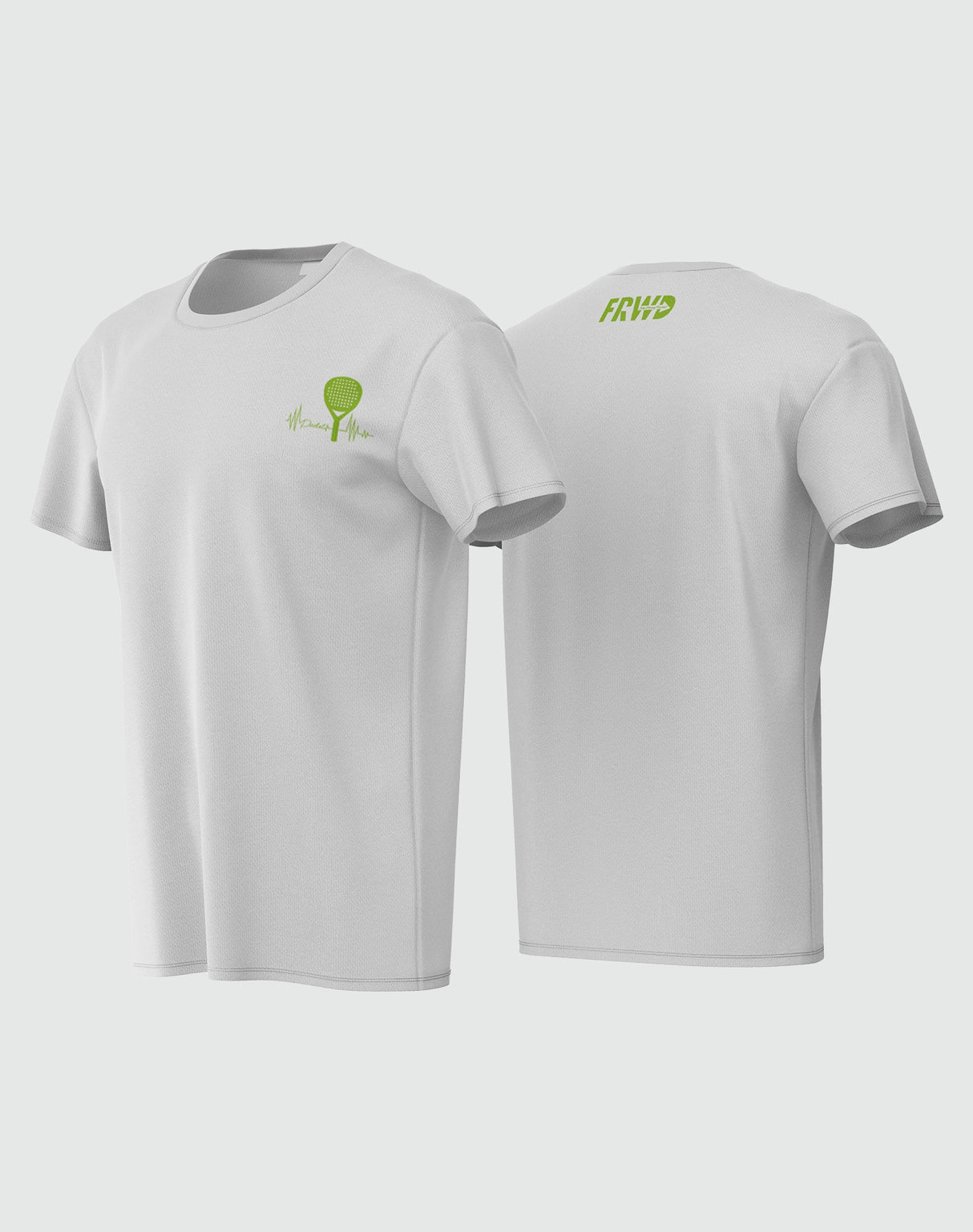 Meu Coração Bate Camiseta Branca Padel FRWD para Homens Tamanho XS