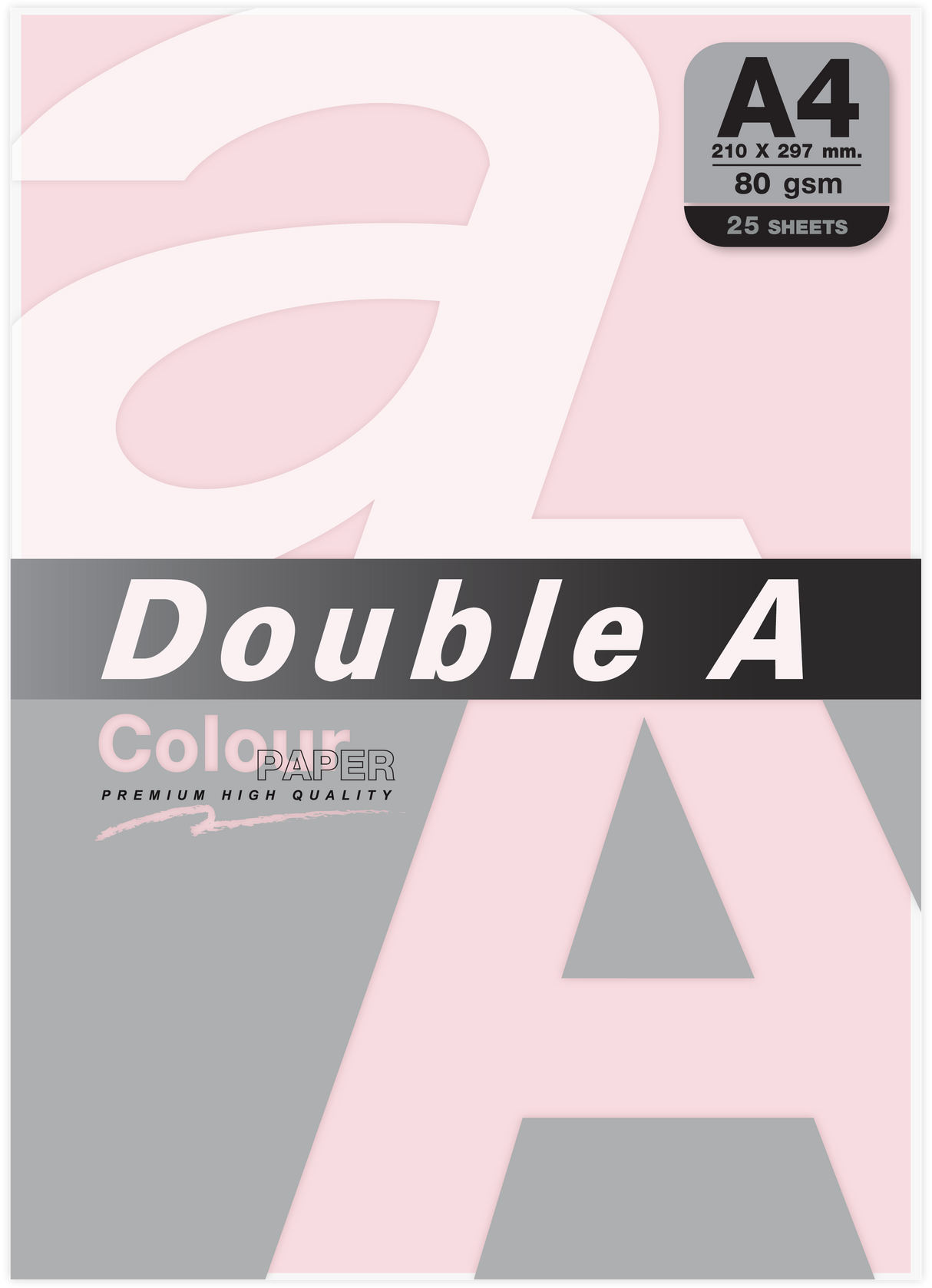 Resma De Papel A4 Double A Flam Rose 25 Folhas