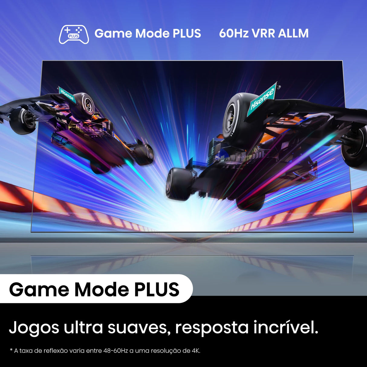 TV Hisense 50” 4K UHD Smart VIDAA – Dolby Vision, AI Sports Mode, Wi-Fi – Modelo 50A6N-SKDC