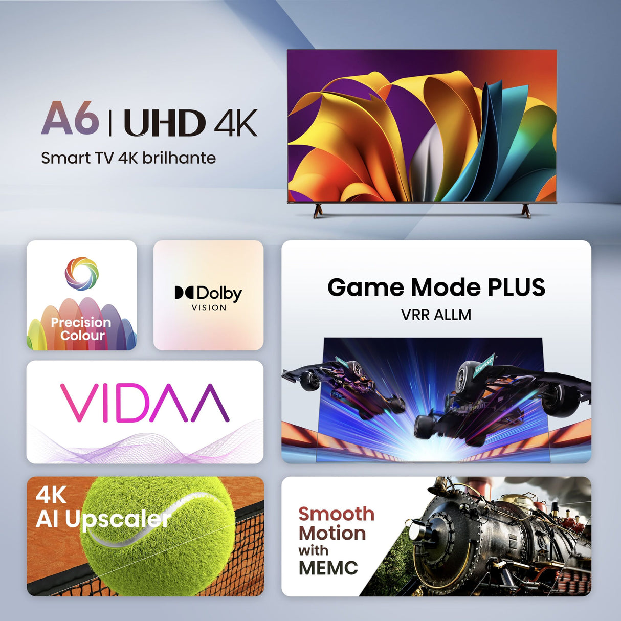 TV Hisense 55” 4K UHD Smart VIDAA