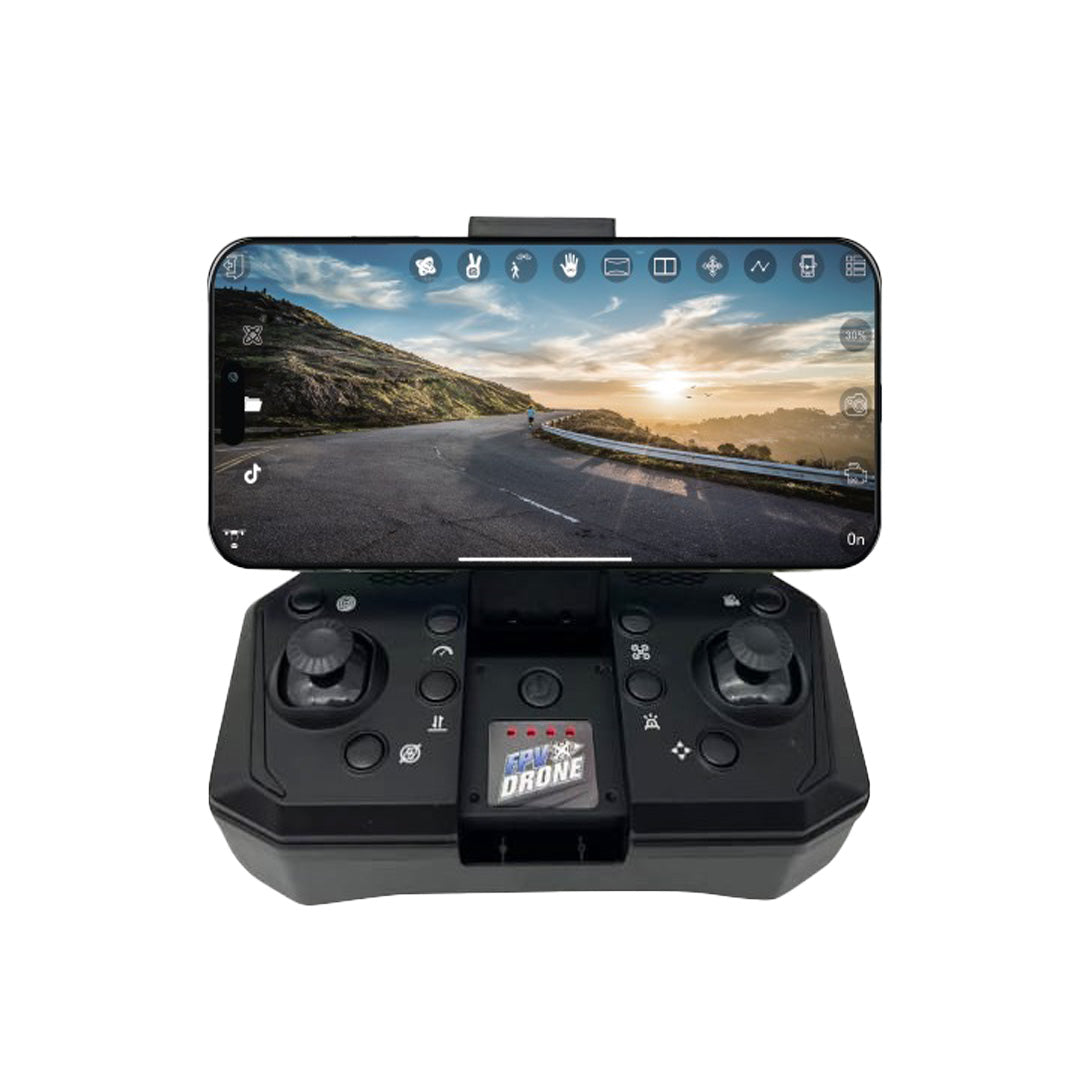Porodo RC Drone com Câmara de Regulação Elétrica Dual – Preto