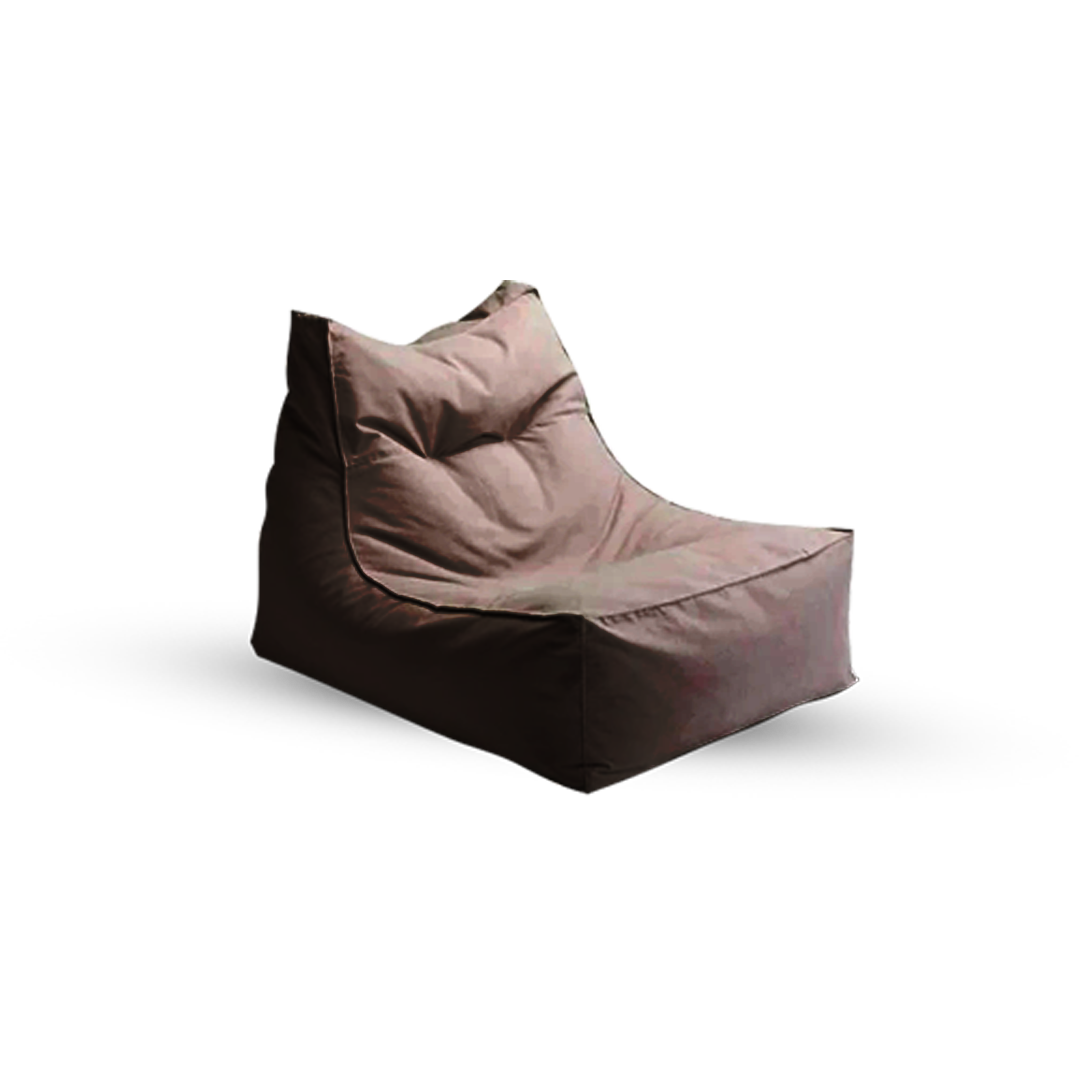 Puff Sofá Tecido Exterior - Castanho