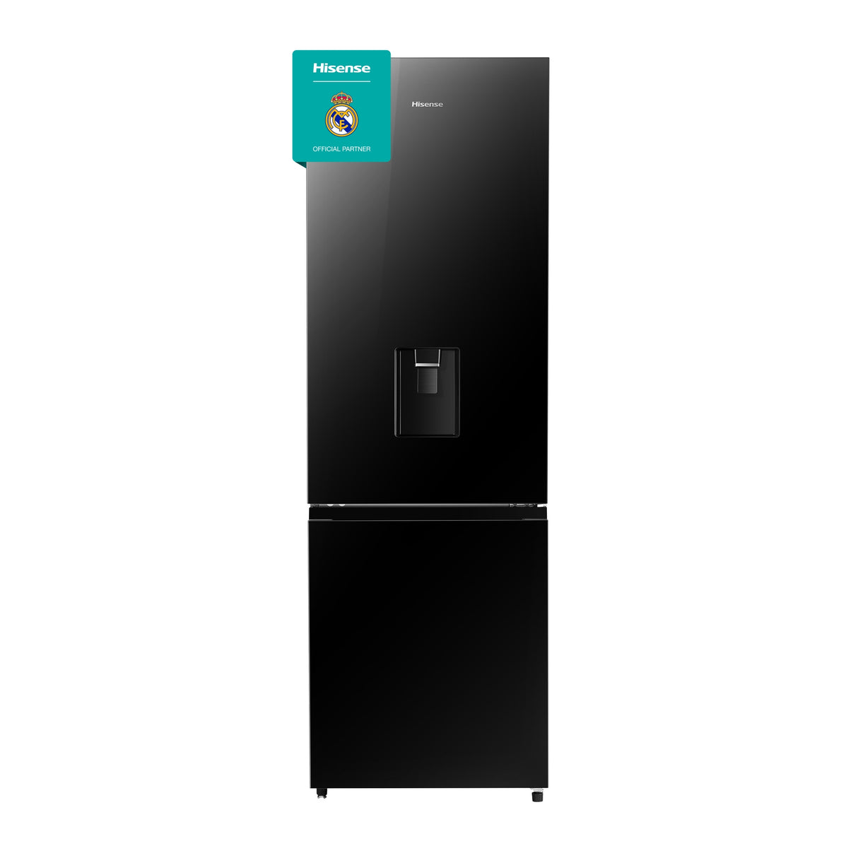 Frigorífico Combinado Hisense 305L Inox – Dispensador de Água, Total No Frost, Controlo Digital – Modelo H450BMIB