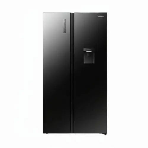 HISENSE SIDE BY SIDE VIDRO PRETO 529LT W&D - RS5P558NMSG-SKDC