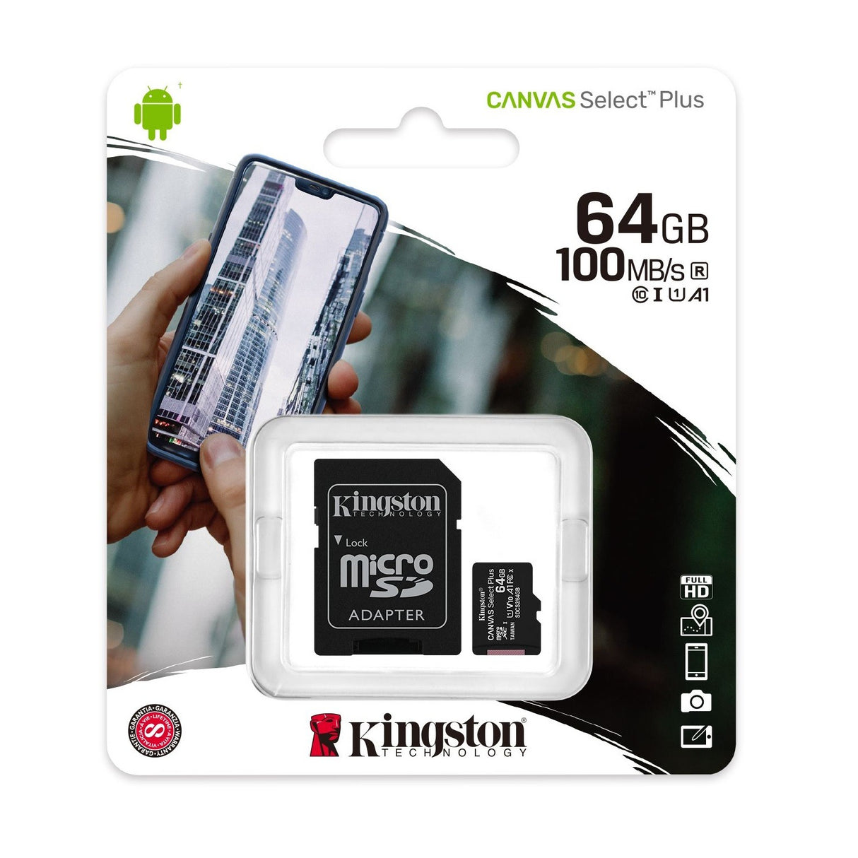 KINGSTON CARTÃO MICROSDHC -SDCS2/64GB
