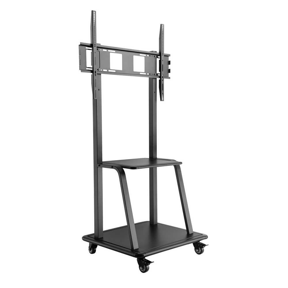 Suporte NAPOFIX Chão Carrinho p/ TV c/rodas Preto 37" a 100"
