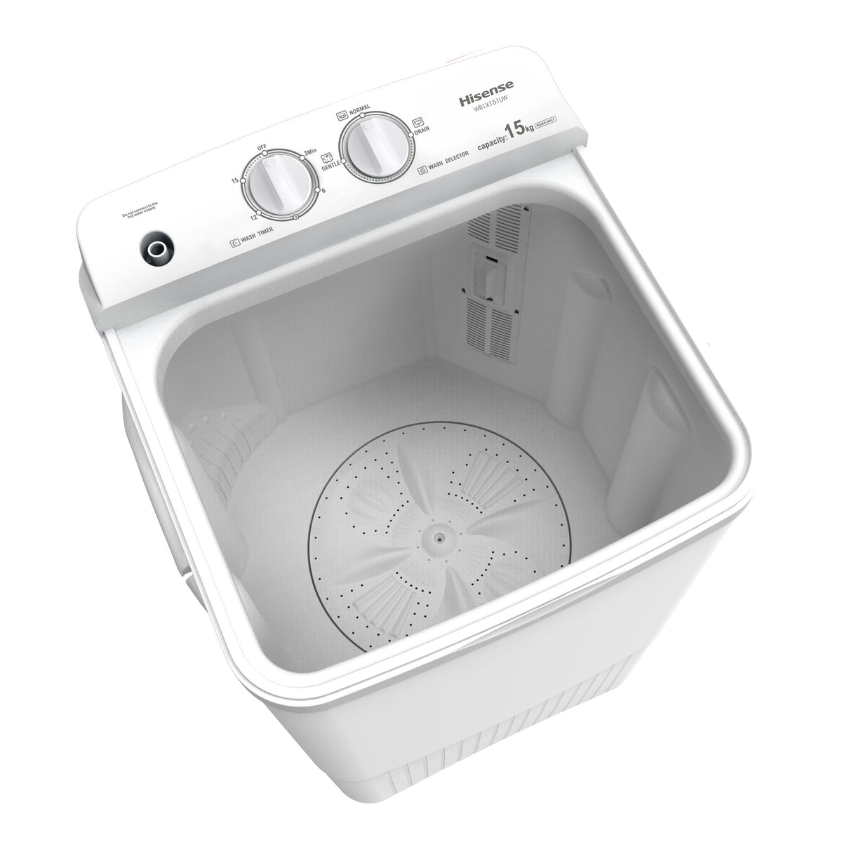 HISENSE MAQ. LAVAR MANUAL 15KG - WB1X151UW