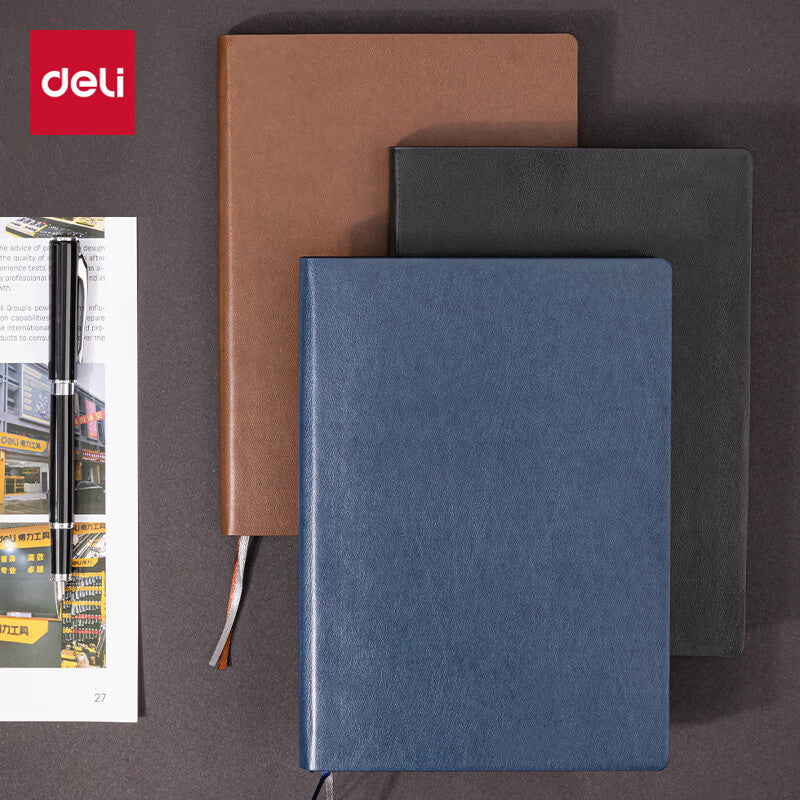Deli 22264 bloco de notas 205 mm * 143 mm (marrom) (livro) 1 unidade