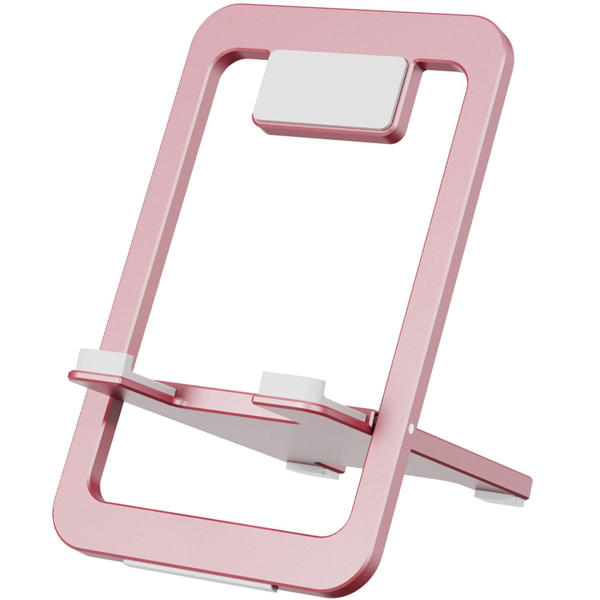 Suporte de Telefone Dobrável de Alumínio e Silicone Levelo Airlift, Design Fino e Leve, Material Forte e Durável - Rosa