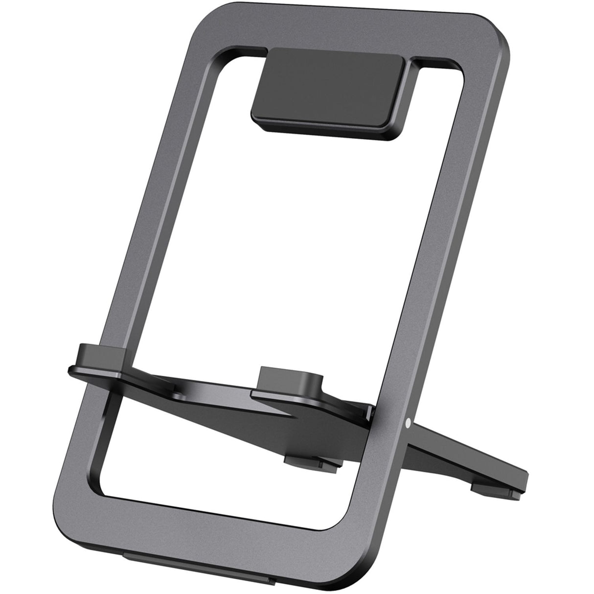 Suporte de Telefone Dobrável de Alumínio e Silicone Levelo Airlift, Design Fino e Leve, Material Forte e Durável - Cinza