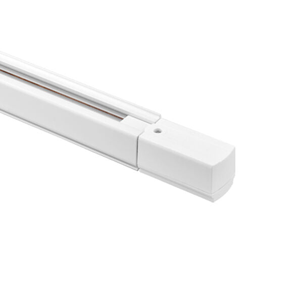 Trilho de Alumínio Braytron 1m Branco para Iluminação LED | Sistema de Trilho