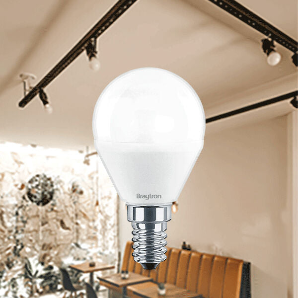 Lâmpada LED Esférica 6,5W 560lm E14 6500K Braytron