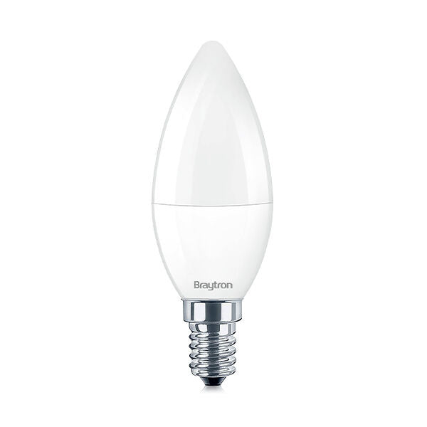 Lâmpada LED Vela 6,5W 560lm E14 6500K Braytron