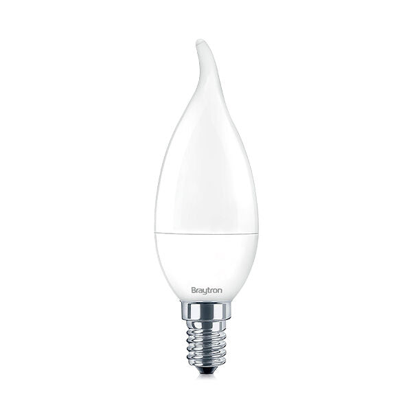 Lâmpada LED Vela 6,5W 560lm E14 3000K Braytron