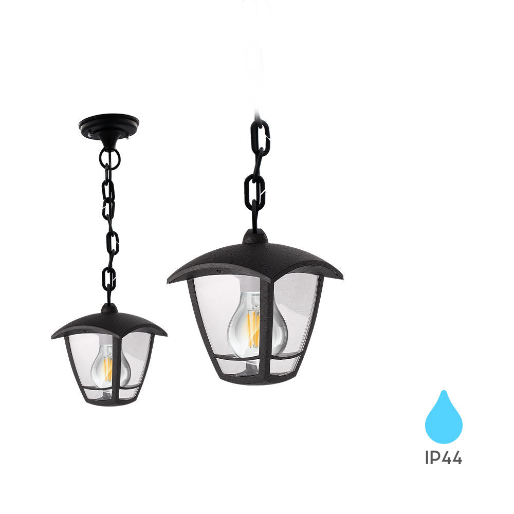 Luminária de Parede Braytron Berlin 800mm Preta 1xE27 IP44 | Iluminação Externa