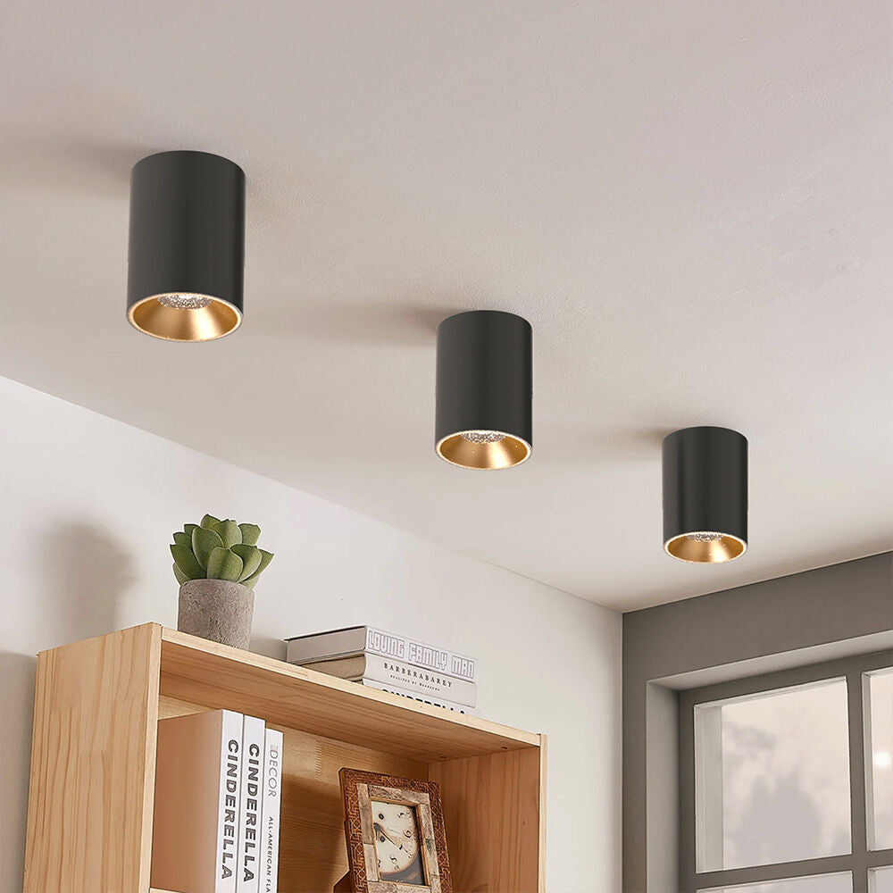 Spot LED Braytron Beta 8010 Redondo Preto GU10 | Iluminação Direcionada