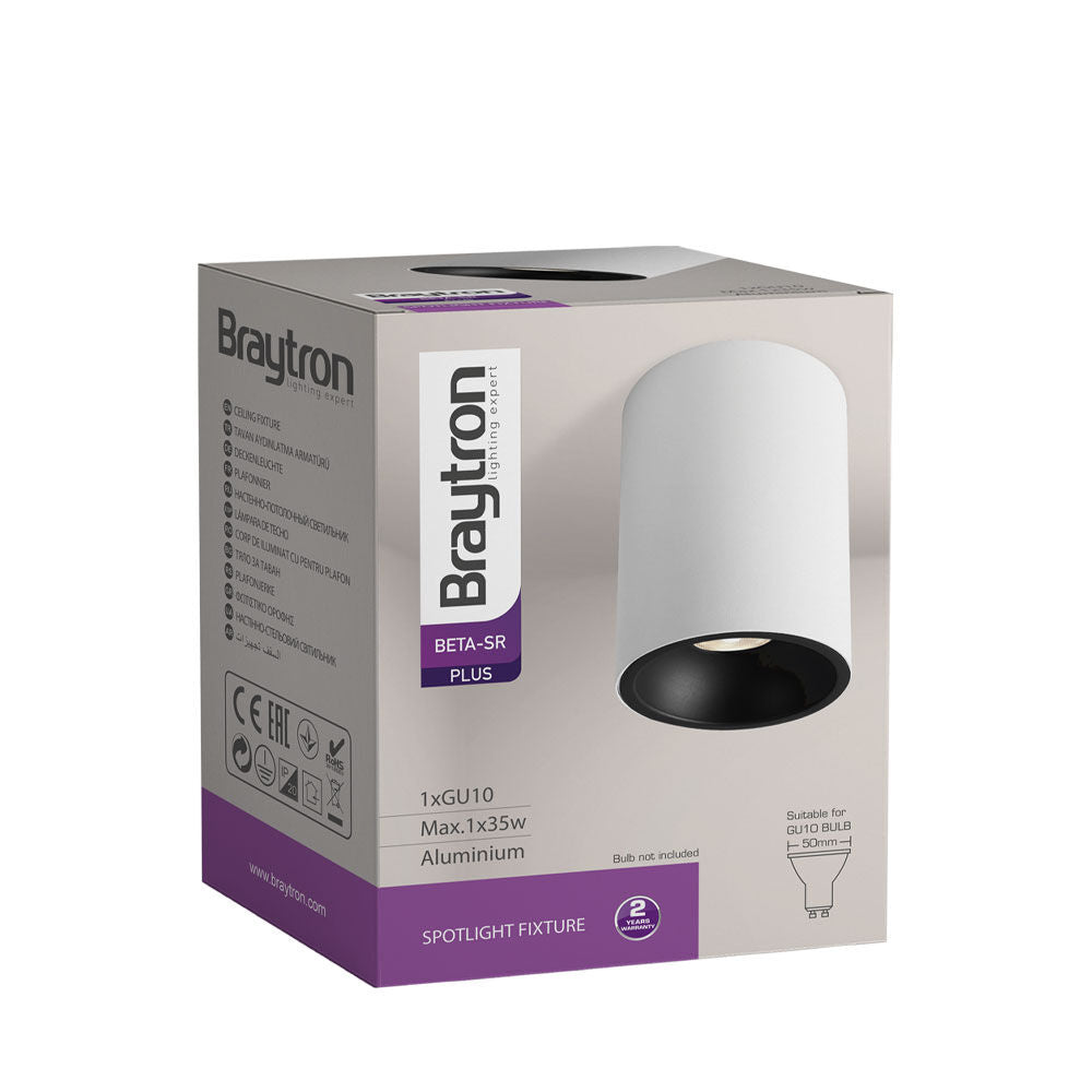 Spot LED Braytron Beta 8010 Redondo Branco GU10 | Iluminação Direcionada
