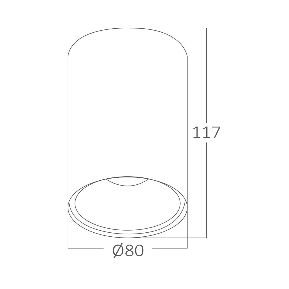 Spot LED Braytron Beta 8010 Redondo Branco GU10 | Iluminação Direcionada