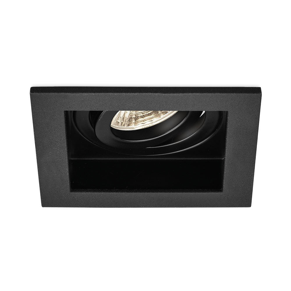 Spot LED Braytron Beta Quadrado 1D Preto | Iluminação Direcionada