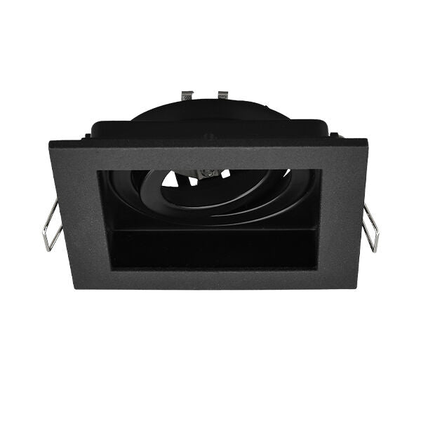 Spot LED Braytron Beta Quadrado 1D Preto | Iluminação Direcionada