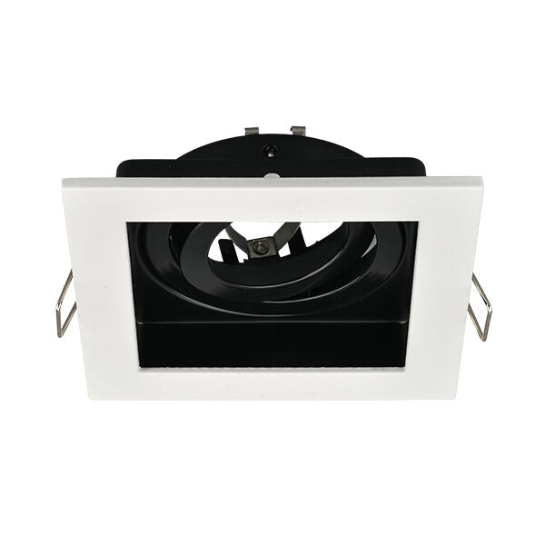 Spot LED Braytron Beta Quadrado 1D Branco | Iluminação Direcionada