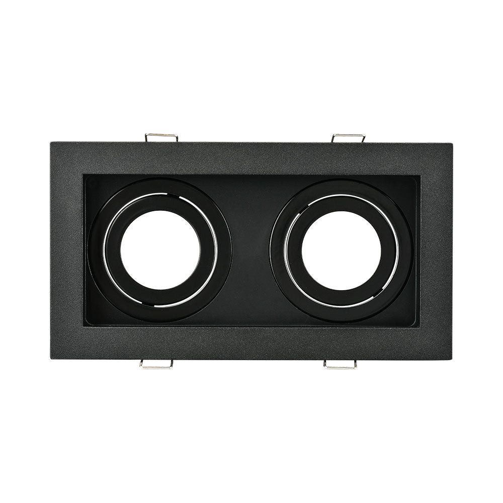 Spot LED Braytron Beta Quadrado 2D Preto | Iluminação Direcionada