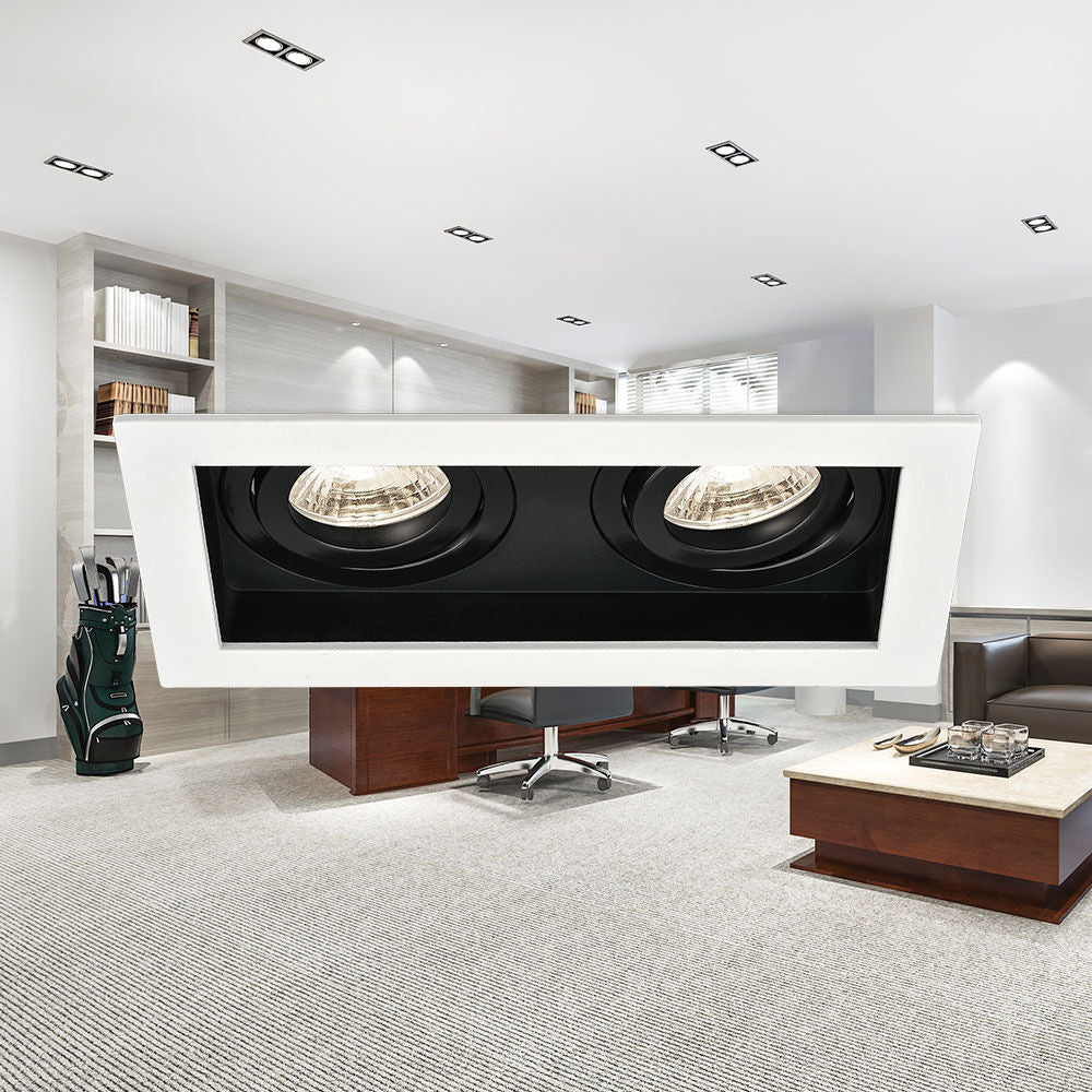 Spot LED Braytron Beta Quadrado 2D Branco | Iluminação Direcionada