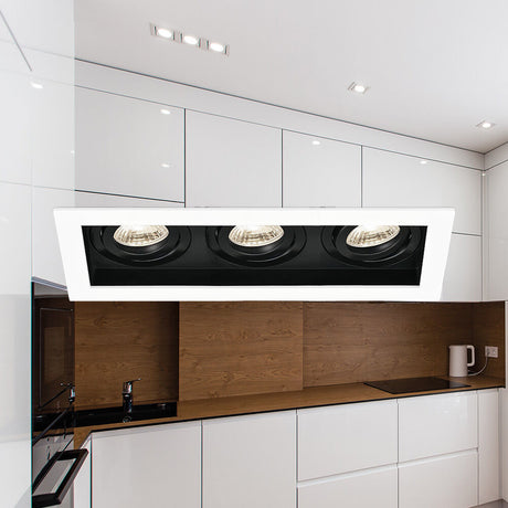 Spot LED Braytron Beta Quadrado 3D Branco | Iluminação Direcionada