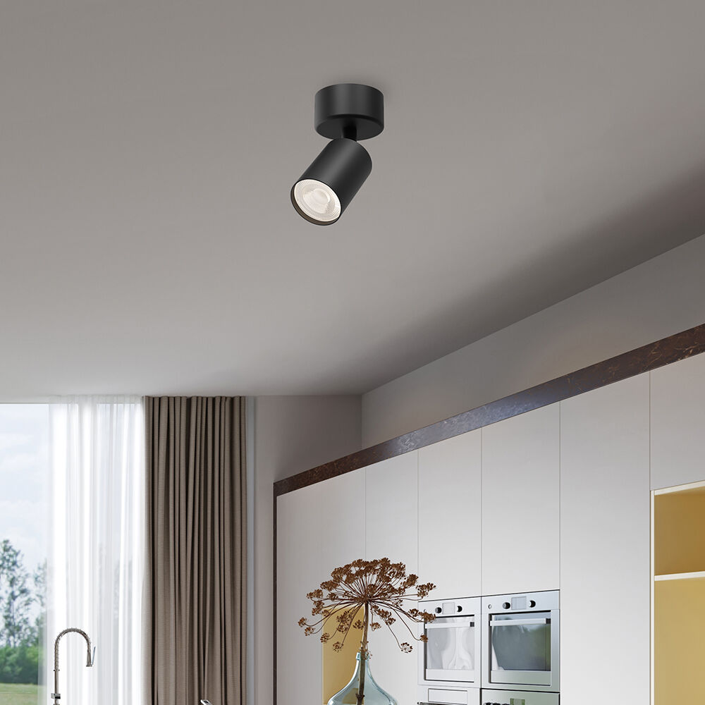 Spot LED Braytron Beta SRD 1 Preto GU10 | Iluminação Direcionada