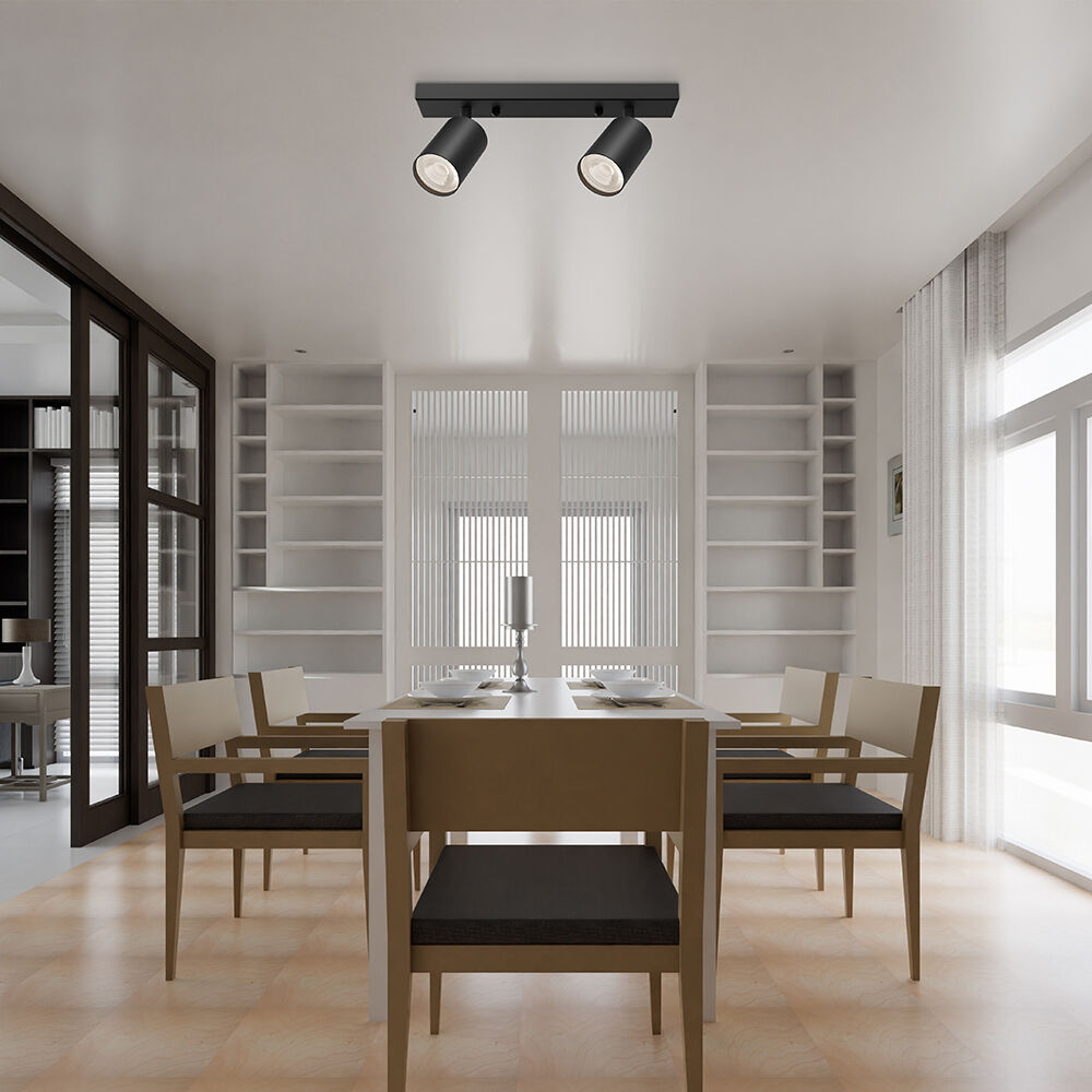 Spot LED Braytron Beta SRQ 2 Preto GU10 | Iluminação Direcionada