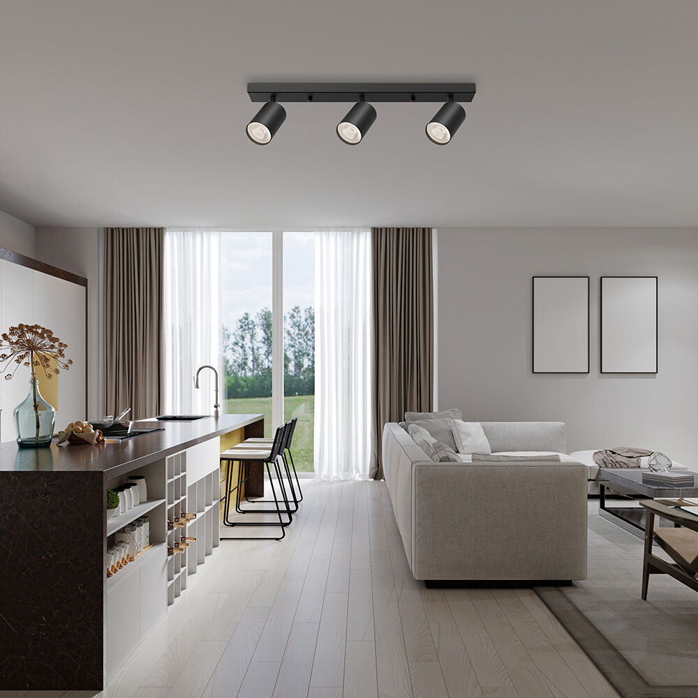 Spot LED Braytron Beta SRQ 3 Preto GU10 | Iluminação Direcionada