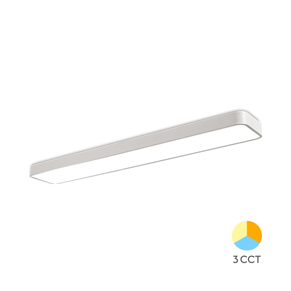 Luminária de Teto Braytron Blade Linear 45W 3IN1 Branca | Iluminação Regulável