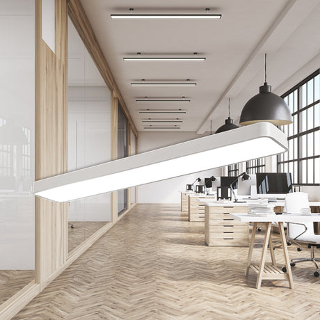 Luminária de Teto Braytron Blade Linear 45W 3IN1 Branca | Iluminação Regulável