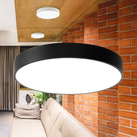 Luminária de Teto Braytron Blade Redonda 36W 3IN1 Preto | Iluminação Regulável