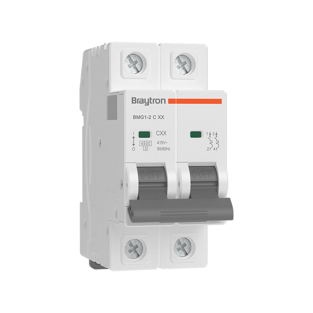 BRAYTRON-DISJUNTOR-2P-63A C TYPE 4.5KA-MCB