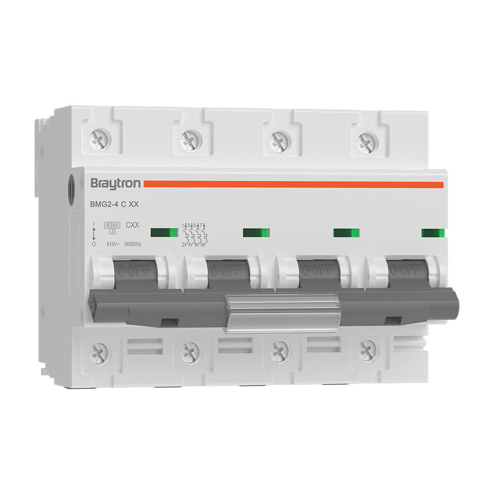 BRAYTRON-DISJUNTOR-4P-100A C TYPE 6KA-MCB