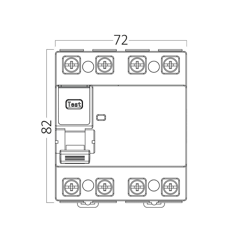 BRAYTRON-DIFERENCIAL-4P-80A-300mA 10KA RCCB
