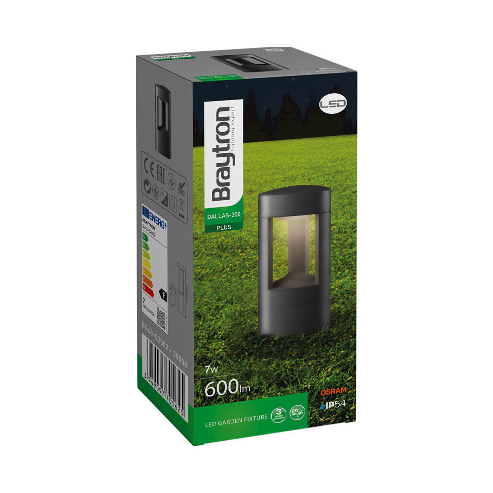 Posto de Luz Braytron Dallas 7W 3000K IP54 | Iluminação Externa