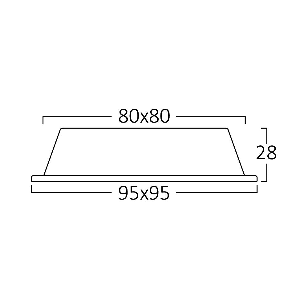 Downlight LED Braytron 6W SQR 6500K | Iluminação LED