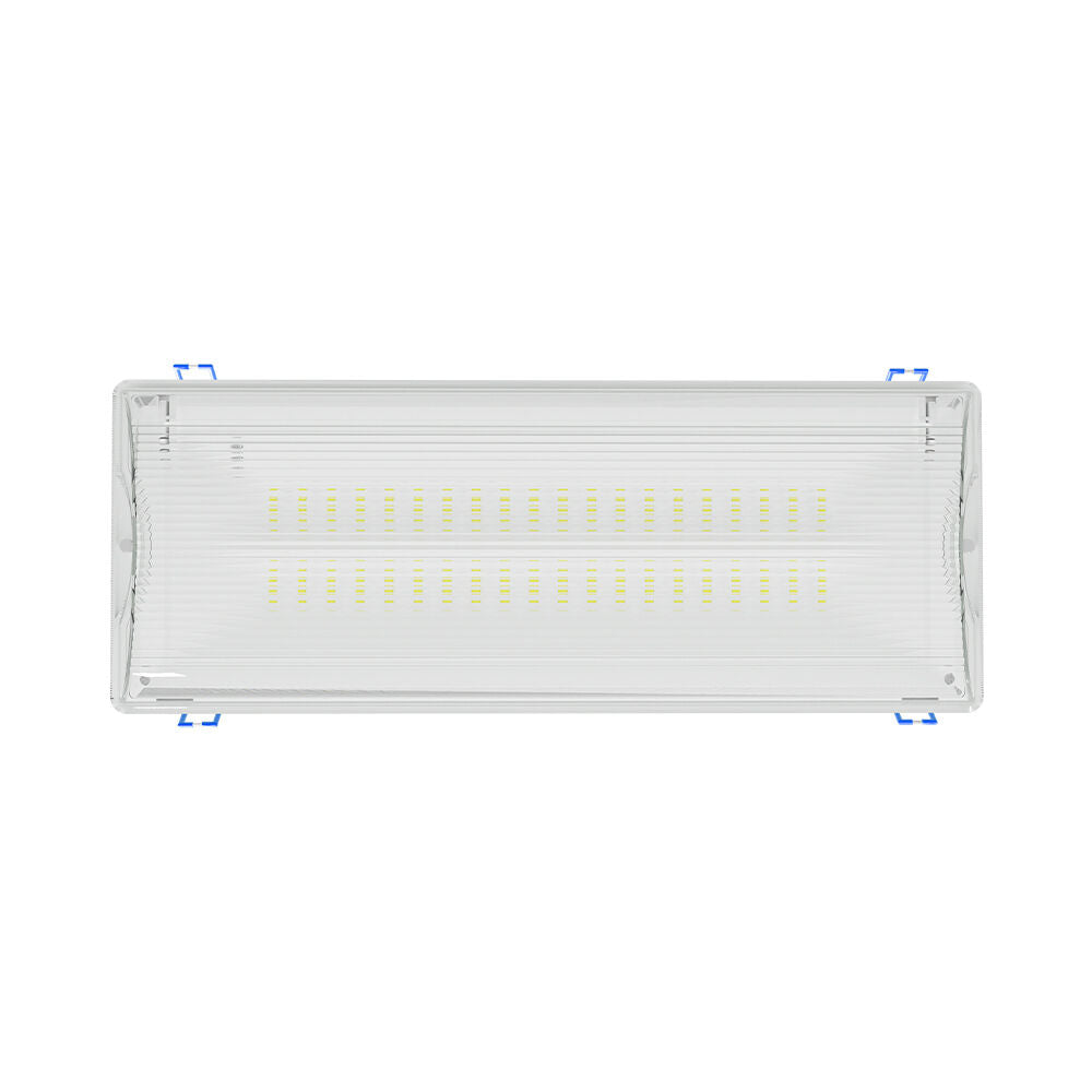 Luminária de Emergência LED 5W IP65 com Sinalização Inclusa Braytron – Saída de Emergência Bivolt