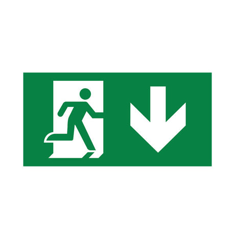 SSinal de saída - para baixo - PVC