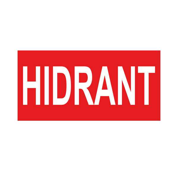 Sinal de Saída Hidrante Adesivo | Placa de Emergência para Hidrante