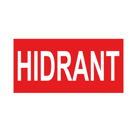 Sinal de Saída Hidrante Adesivo | Placa de Emergência para Hidrante